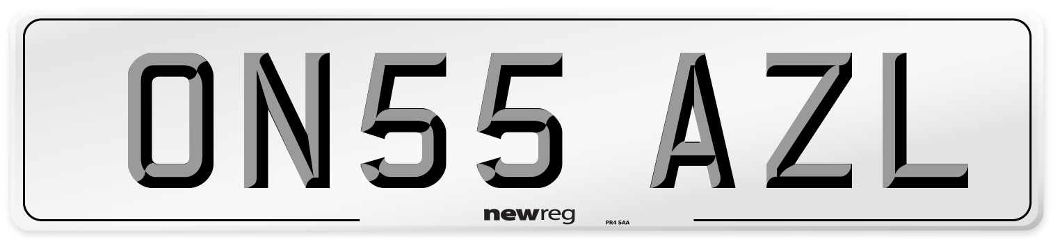 ON55 AZL Number Plate from New Reg